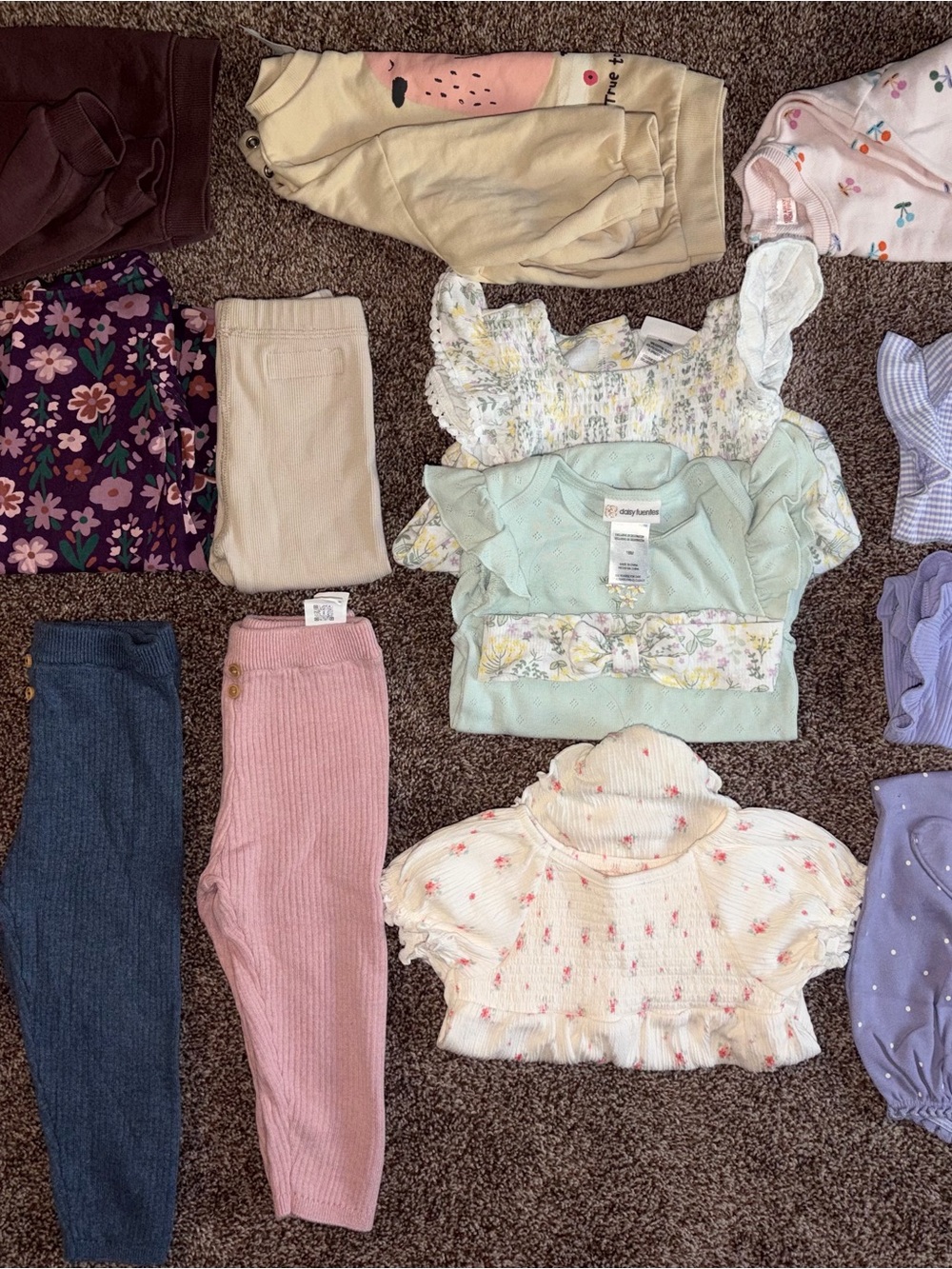 Baby girl clothes, various brands and sizes